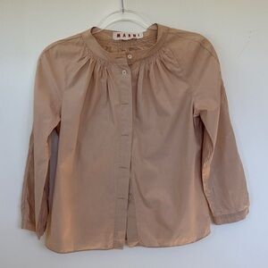 Marni Beige Button-Up Top